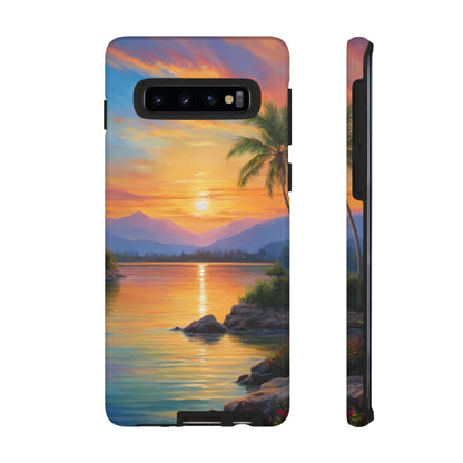 Sunset Serenade Custom Phone Case for Samsung Galaxy S10–S10 Plus, S20–S20 Ultra, S21, S22, S23, S24 Ultra - Designed by Thalia