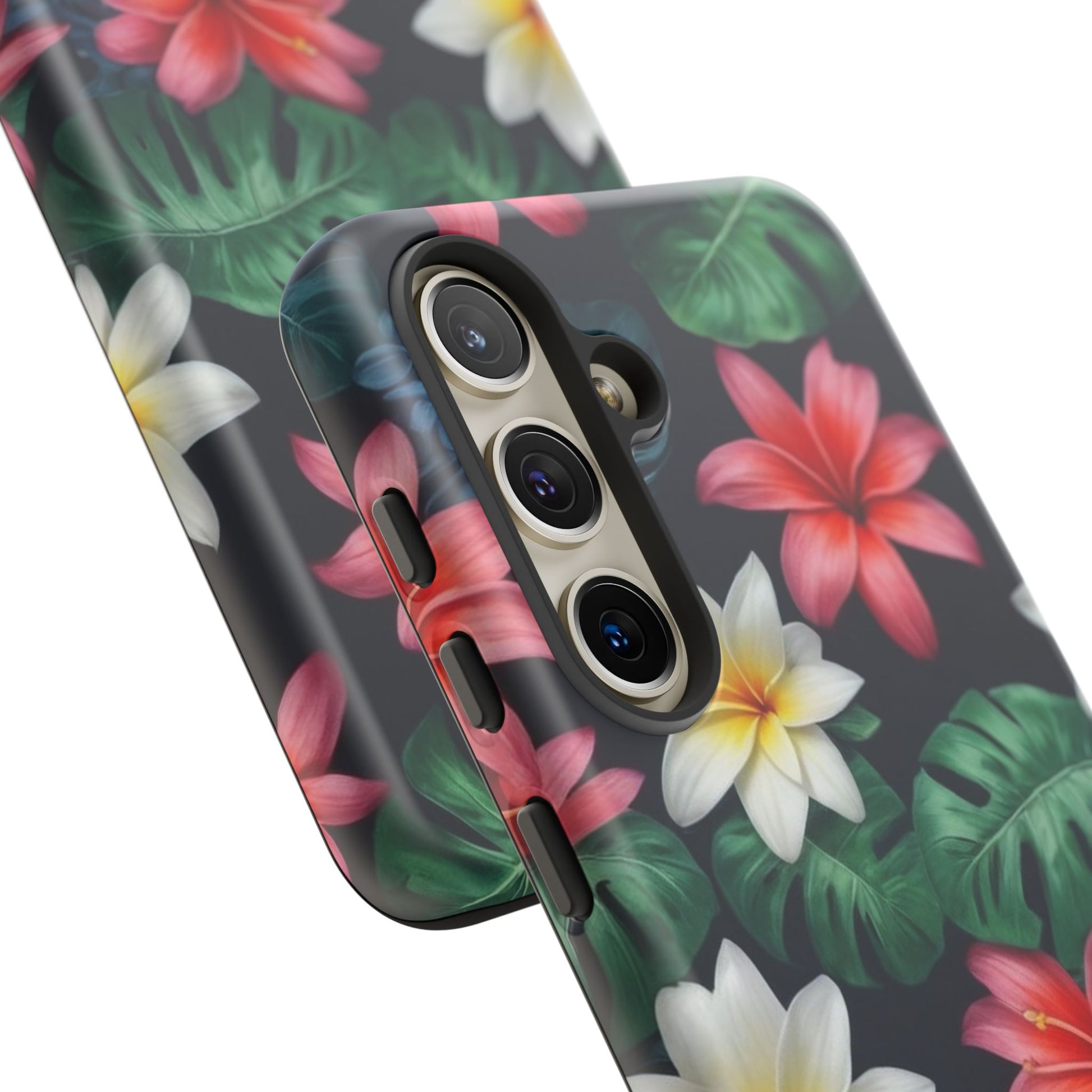 Hawaiian Flowers Custom Phone Case for Samsung Galaxy S10–S10 Plus, S20–S20 Ultra, S21, S22, S23, S24 Ultra - Designed by Thalia