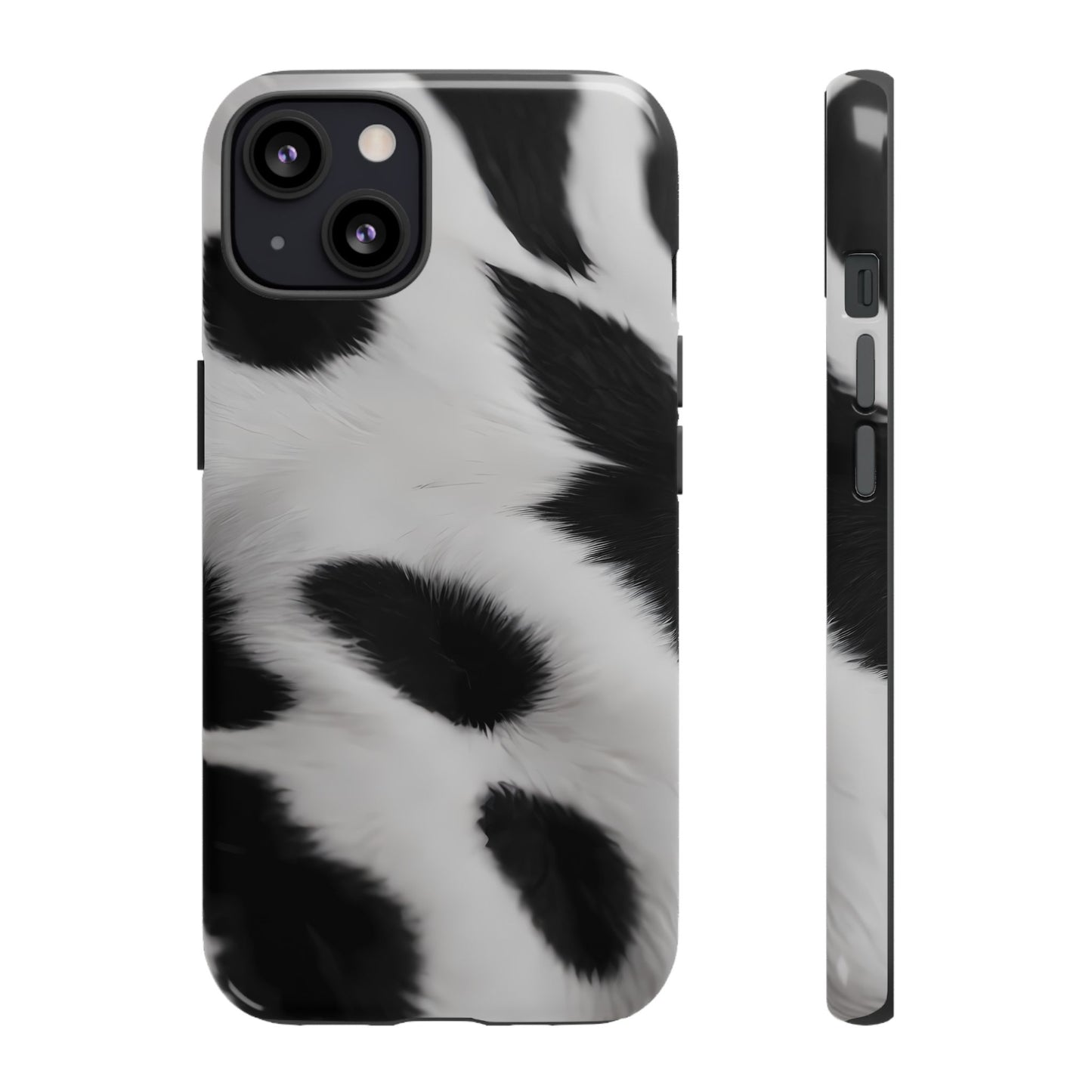 Chic Bovine Elegance Custom Phone Case for iPhone 8–16 Pro Max, iPhone 8 Plus–13 Mini, iPhone XS–XS Max, iPhone 11–14 Pro Max - Designed by Thalia