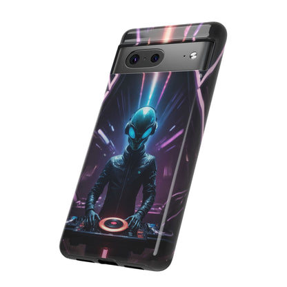 Alien DJ Phone Case for iPhone 8–16 Pro Max, Pixel 5–8 Pro, Galaxy S10–S24 Ultra - Designed by Thalia