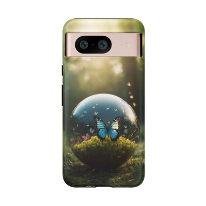 Butterfly Ball Phone Case for iPhone 8–16 Pro Max, Pixel 5–8 Pro, Galaxy S10–S24 Ultra - Designed by Thalia