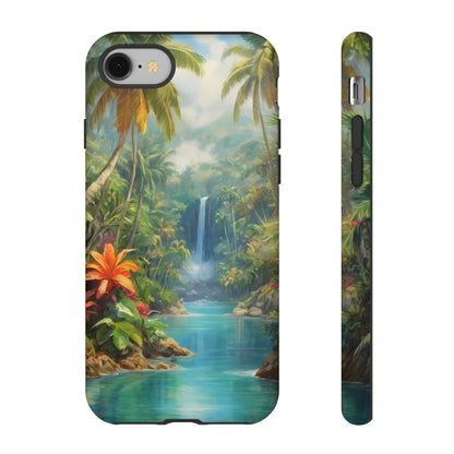 Tropical Paradise Phone Case for iPhone 8–16 Pro Max, Pixel 5–8 Pro, Galaxy S10–S24 Ultra - Designed by Thalia