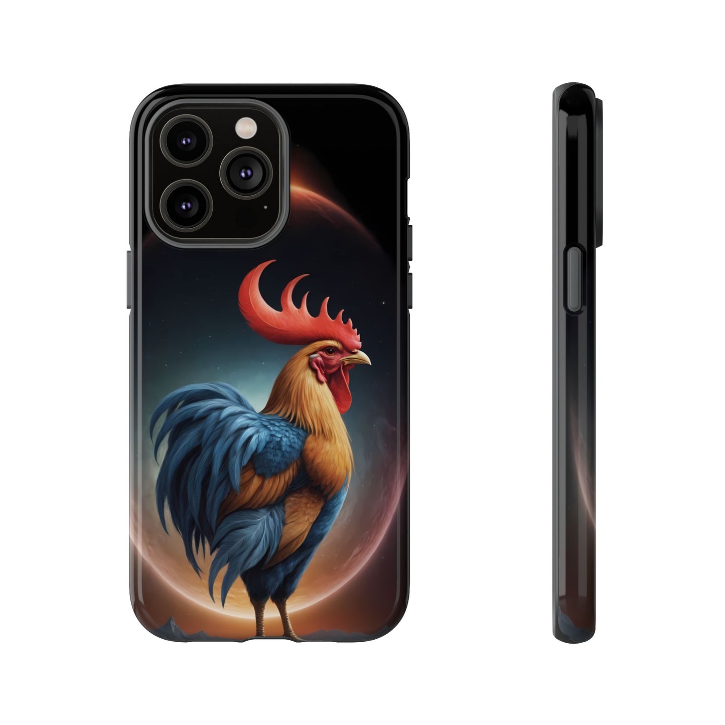 Chinese Zodiac Rooster Custom Phone Case for iPhone 8–16 Pro Max, Pixel 5–8 Pro, Galaxy S10–S24 Ultra - Designed by Thalia