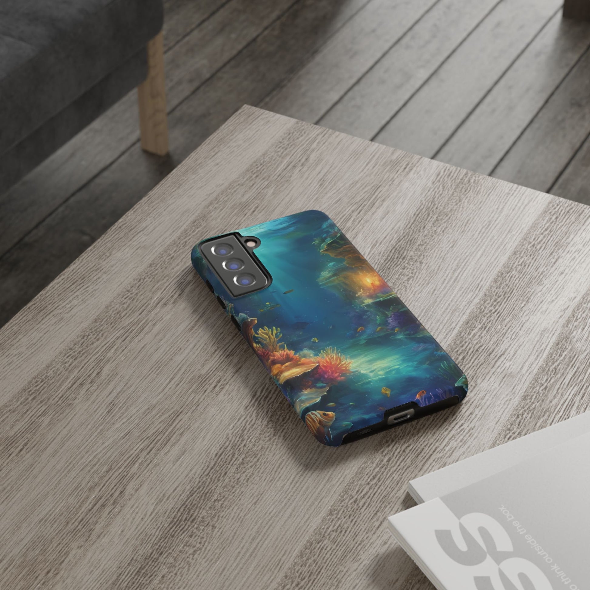 Oceanic Depths Custom Phone Case for Samsung Galaxy S10–S10 Plus, S20–S20 Ultra, S21, S22, S23, S24 Ultra - Designed by Thalia