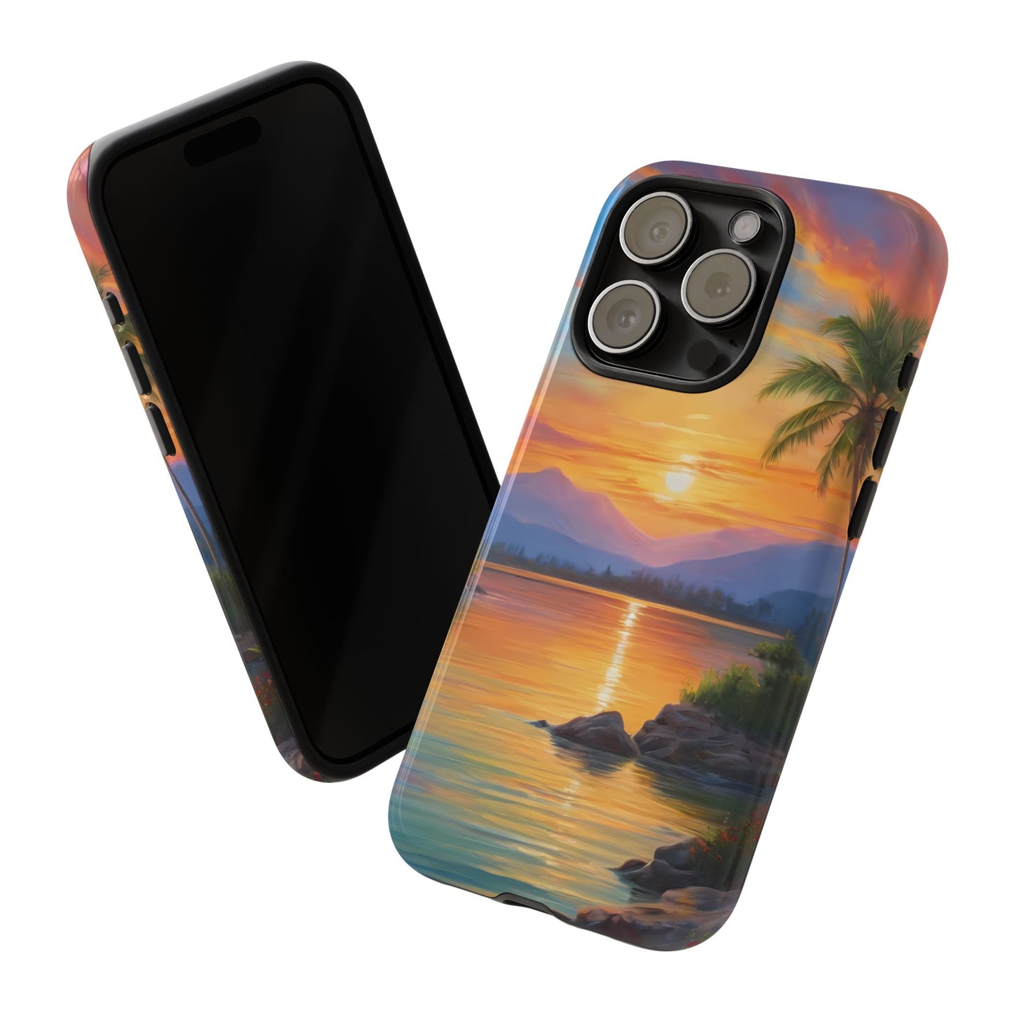 Sunset Serenade Phone Case for iPhone 8–16 Pro Max, Pixel 5–8 Pro, Galaxy S10–S24 Ultra - Designed by Thalia