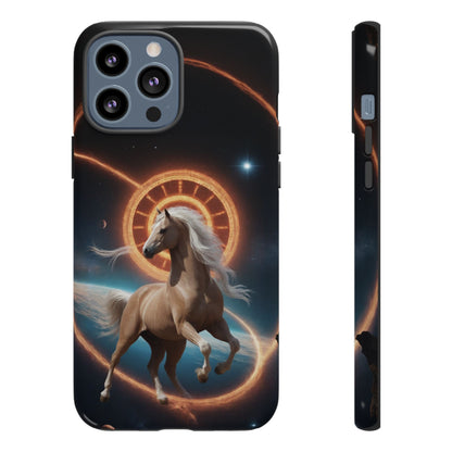 Chinese Zodiac Horse Custom Phone Case for iPhone 8–16 Pro Max, Pixel 5–8 Pro, Galaxy S10–S24 Ultra - Designed by Thalia