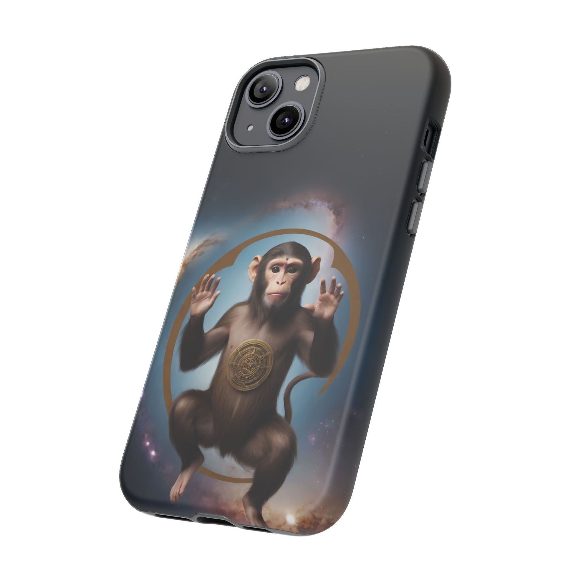 Chinese Zodiac Monkey Phone Case for iPhone 8–16 Pro Max, iPhone 8 Plus–13 Mini, iPhone XS–XS Max, iPhone 11–14 Pro Max - Designed by Thalia