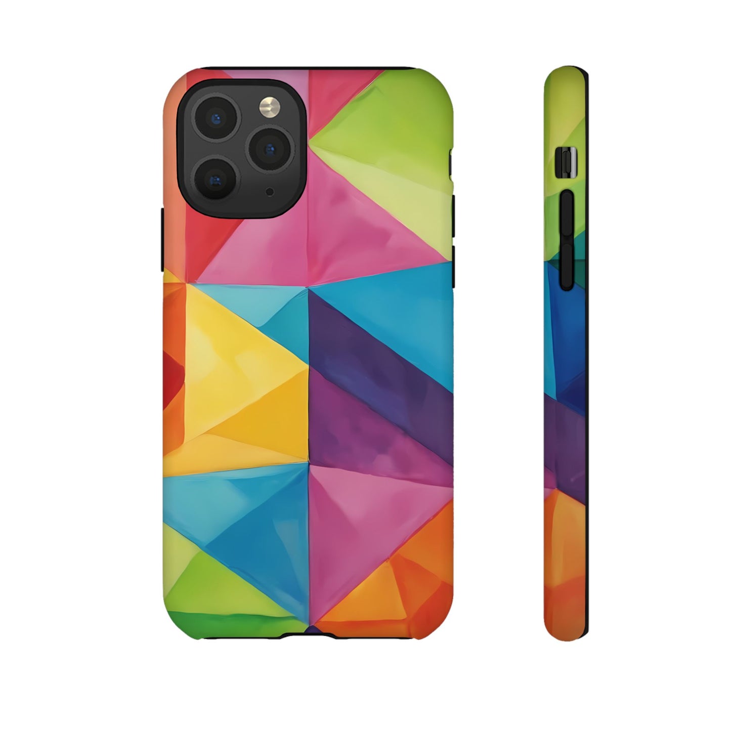 Geometric Play Phone Case for iPhone 8–16 Pro Max, Pixel 5–8 Pro, Galaxy S10–S24 Ultra - Designed by Thalia