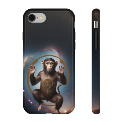 Chinese Zodiac Monkey Custom Phone Case for iPhone 8–16 Pro Max, Pixel 5–8 Pro, Galaxy S10–S24 Ultra - Designed by Thalia