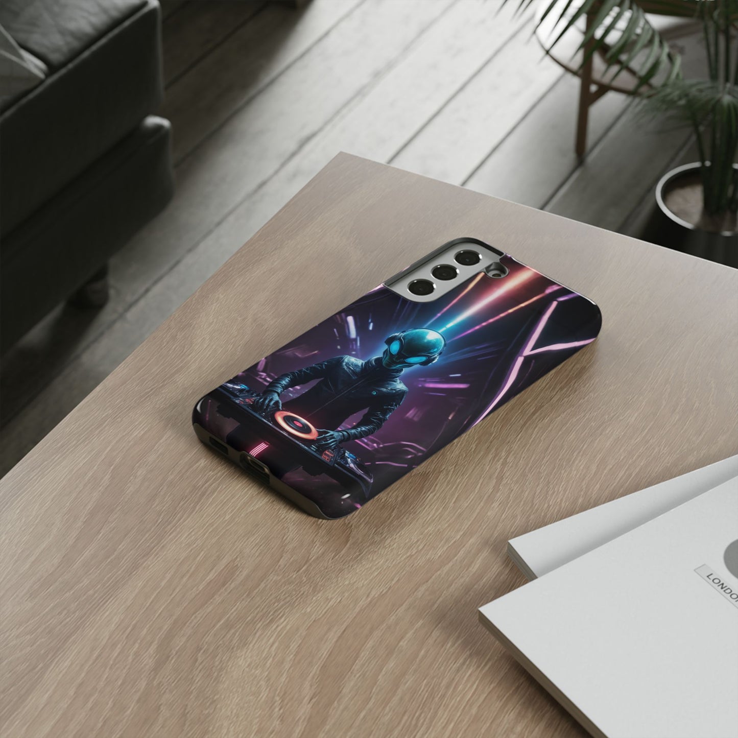 Alien DJ Phone Case for iPhone 8–16 Pro Max, Pixel 5–8 Pro, Galaxy S10–S24 Ultra - Designed by Thalia