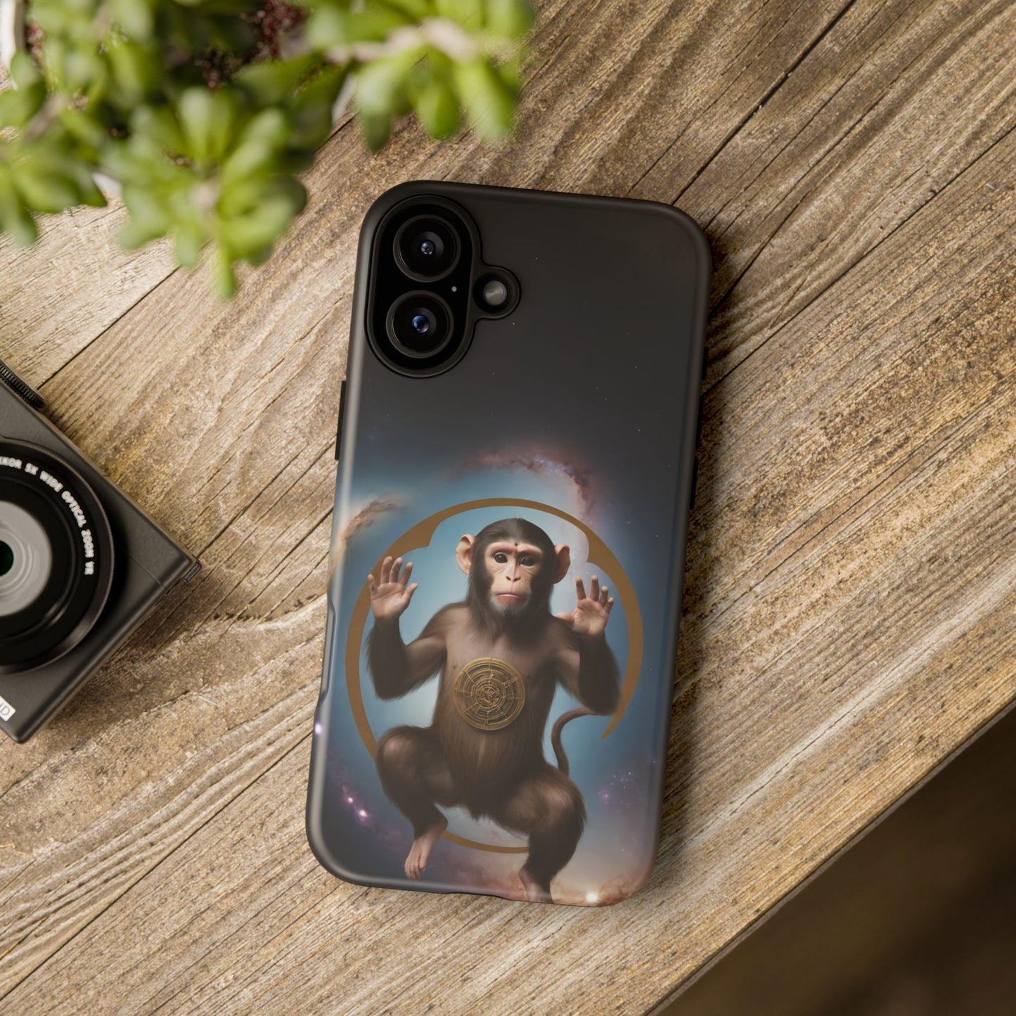 Chinese Zodiac Monkey Custom Phone Case for iPhone 8–16 Pro Max, Pixel 5–8 Pro, Galaxy S10–S24 Ultra - Designed by Thalia