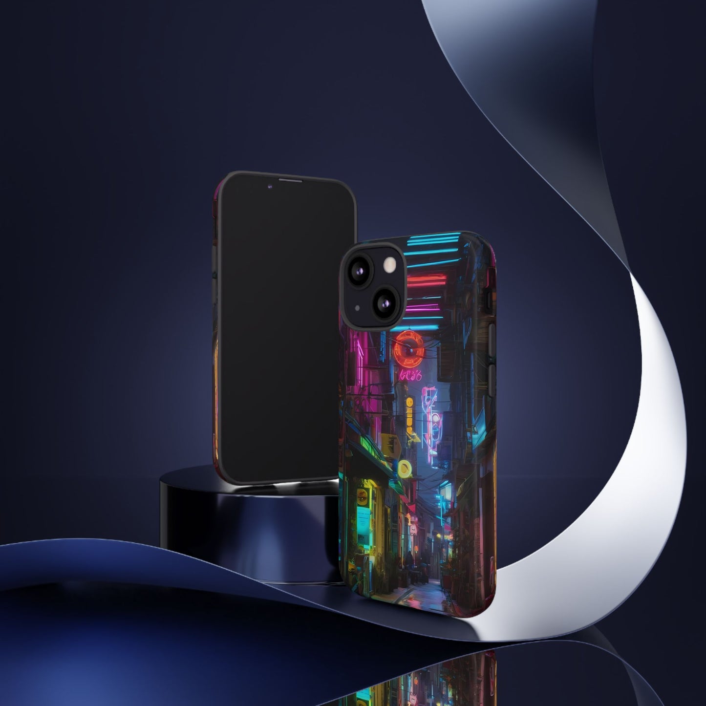 Electric Neon Phone Case for iPhone 8–16 Pro Max, iPhone 8 Plus–13 Mini, iPhone XS–XS Max, iPhone 11–14 Pro Max - Designed by Thalia