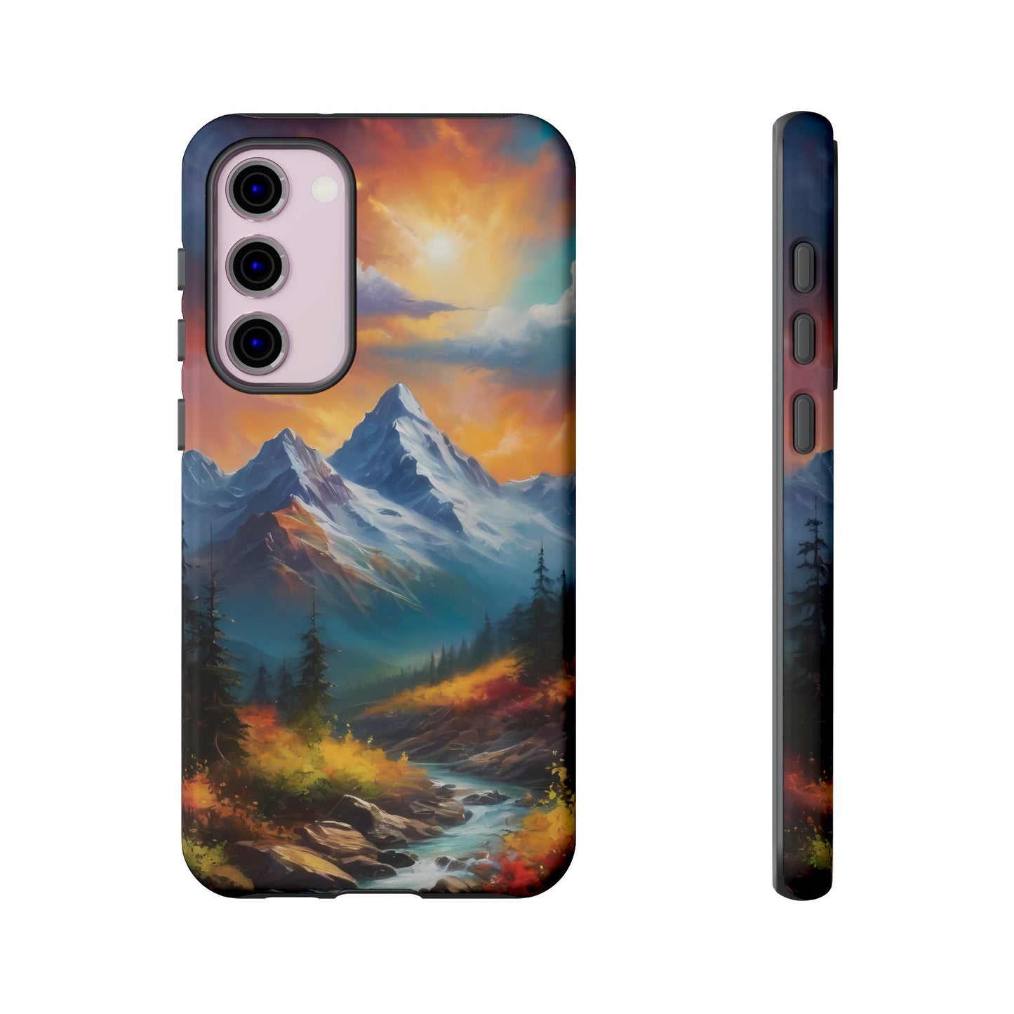 Mystic Mountains Phone Case for iPhone 8–16 Pro Max, Pixel 5–8 Pro, Galaxy S10–S24 Ultra - Designed by Thalia