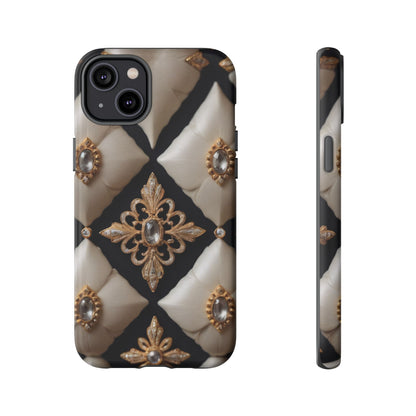 Diamond Solstice Custom Phone Case for iPhone 8–16 Pro Max, Pixel 5–8 Pro, Galaxy S10–S24 Ultra - Designed by Thalia