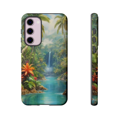 Tropical Paradise Phone Case for iPhone 8–16 Pro Max, Pixel 5–8 Pro, Galaxy S10–S24 Ultra - Designed by Thalia