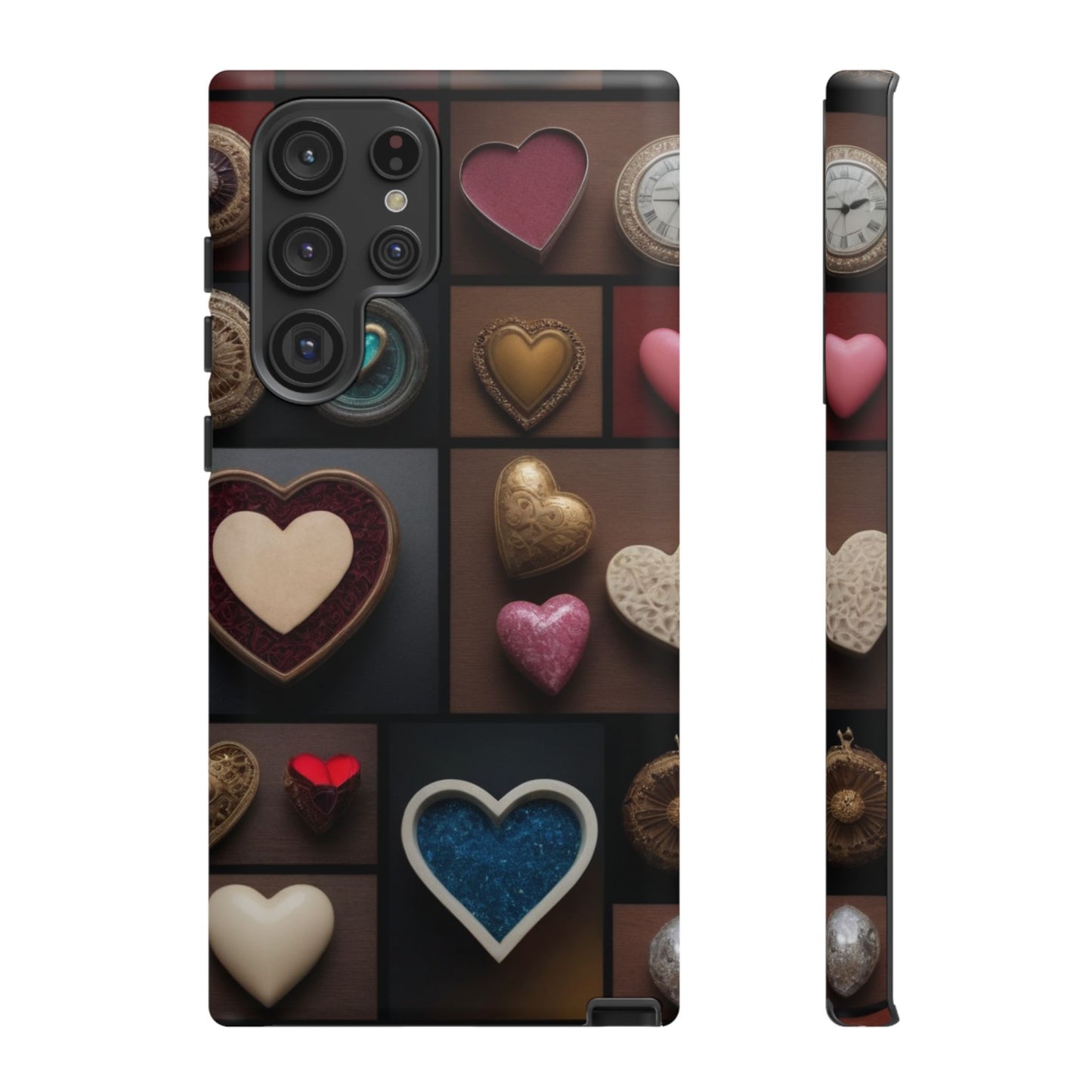 Love Button Phone Case for iPhone 8–16 Pro Max, Pixel 5–8 Pro, Galaxy S10–S24 Ultra - Designed by Thalia