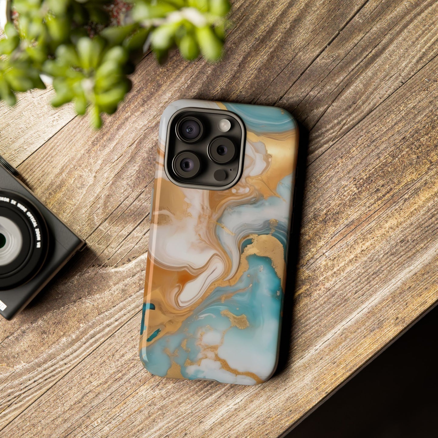 Marble Hues Phone Case for iPhone 8–16 Pro Max, Pixel 5–8 Pro, Galaxy S10–S24 Ultra - Designed by Thalia