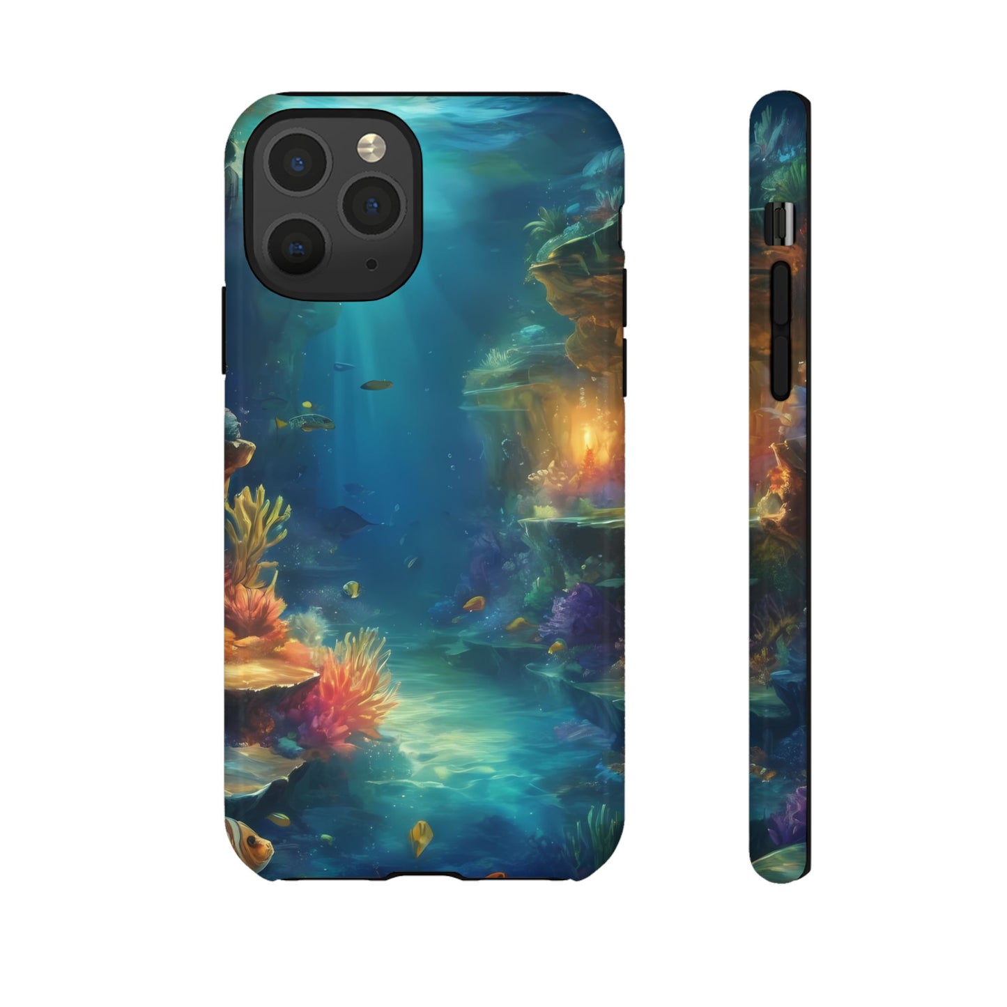 Oceanic Depths Stylish Unique UV Protected Phone Case for iPhone 8–16 Pro Max, iPhone 8 Plus–13 Mini, iPhone XS–XS Max, iPhone 11–14 Pro Max - Designed by Thalia