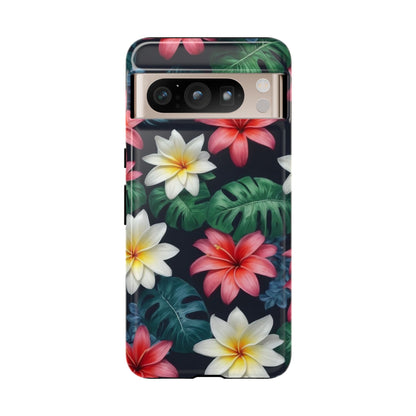 Hawaiian Flowers Phone Case for Google Pixel 8 Pro, Pixel 8, Pixel 7, Pixel 6 Pro, Pixel 6, Pixel 5 5G - Designed by Thalia