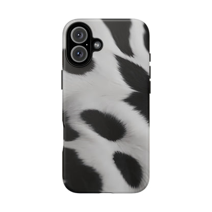 Chic Bovine Elegance Phone Case for iPhone 8–16 Pro Max, Pixel 5–8 Pro, Galaxy S10–S24 Ultra - Designed by Thalia