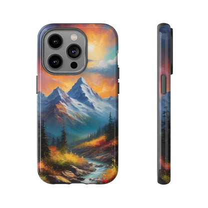 Mystic Mountains Phone Case for iPhone 8–16 Pro Max, Pixel 5–8 Pro, Galaxy S10–S24 Ultra - Designed by Thalia