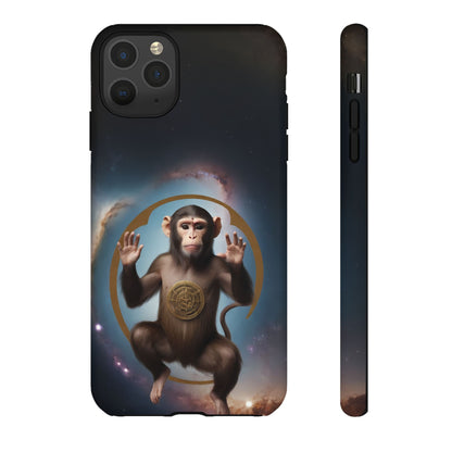 Chinese Zodiac Monkey Custom Phone Case for iPhone 8–16 Pro Max, Pixel 5–8 Pro, Galaxy S10–S24 Ultra - Designed by Thalia