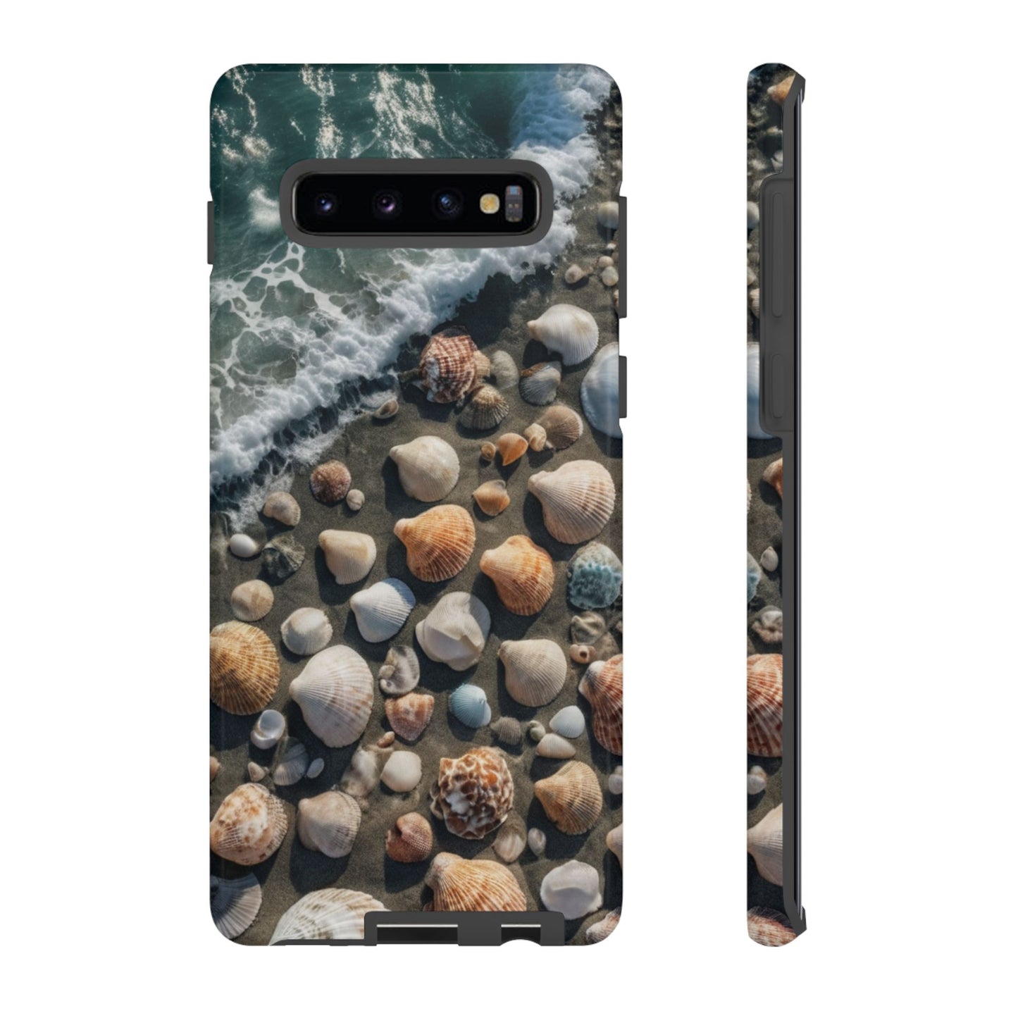 She Sells Sea Shells Custom Phone Case for Samsung Galaxy S10–S10 Plus, S20–S20 Ultra, S21, S22, S23, S24 Ultra - Designed by Thalia