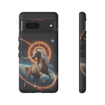 Chinese Zodiac Horse Custom Phone Case for iPhone 8–16 Pro Max, Pixel 5–8 Pro, Galaxy S10–S24 Ultra - Designed by Thalia