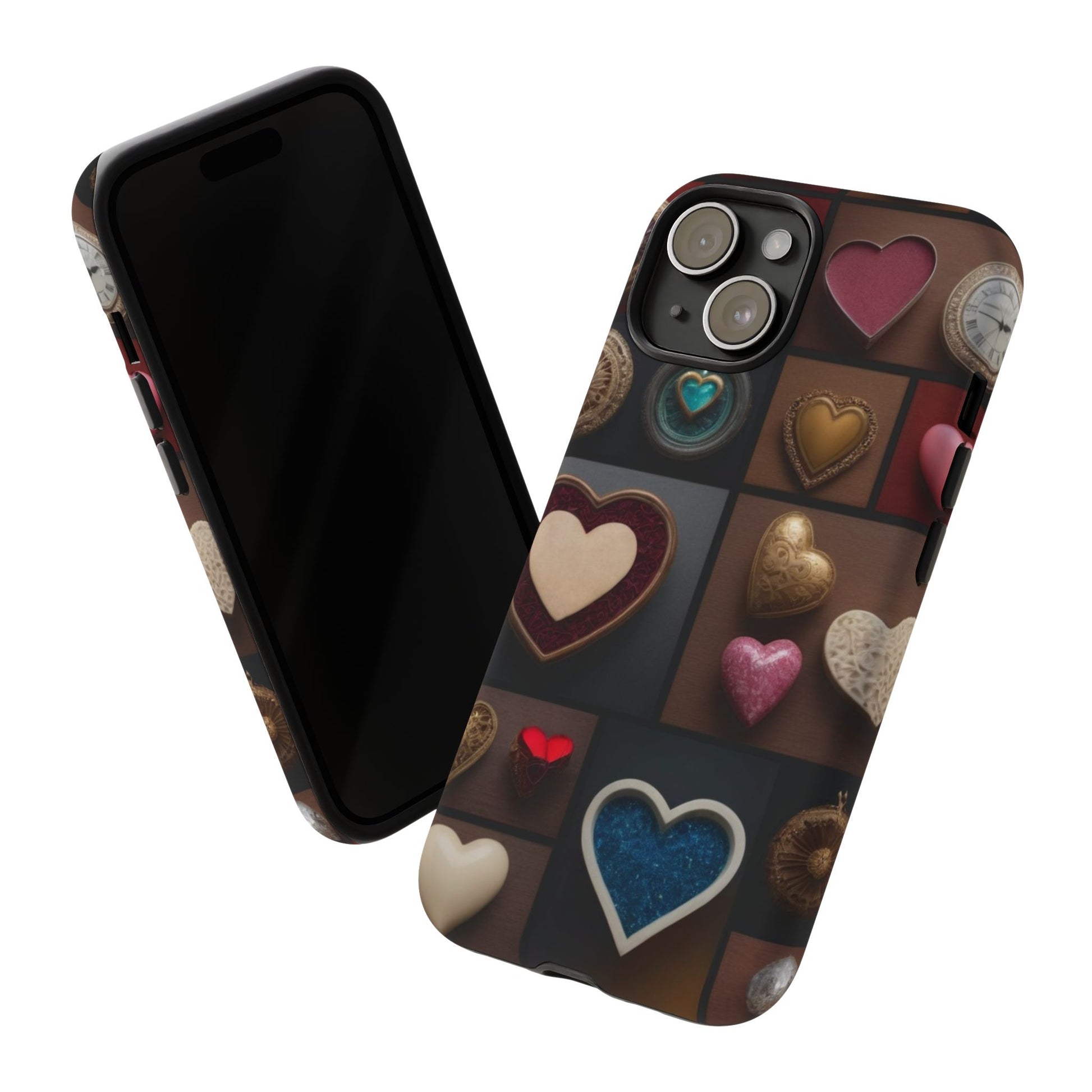 Love Button Phone Case for iPhone 8–16 Pro Max, iPhone 8 Plus–13 Mini, iPhone XS–XS Max, iPhone 11–14 Pro Max - Designed by Thalia