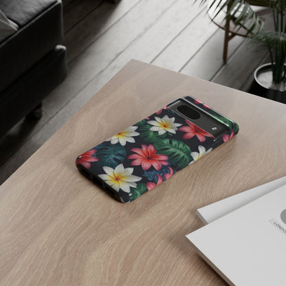 Hawaiian Flowers Phone Case for Google Pixel 8 Pro, Pixel 8, Pixel 7, Pixel 6 Pro, Pixel 6, Pixel 5 5G - Designed by Thalia