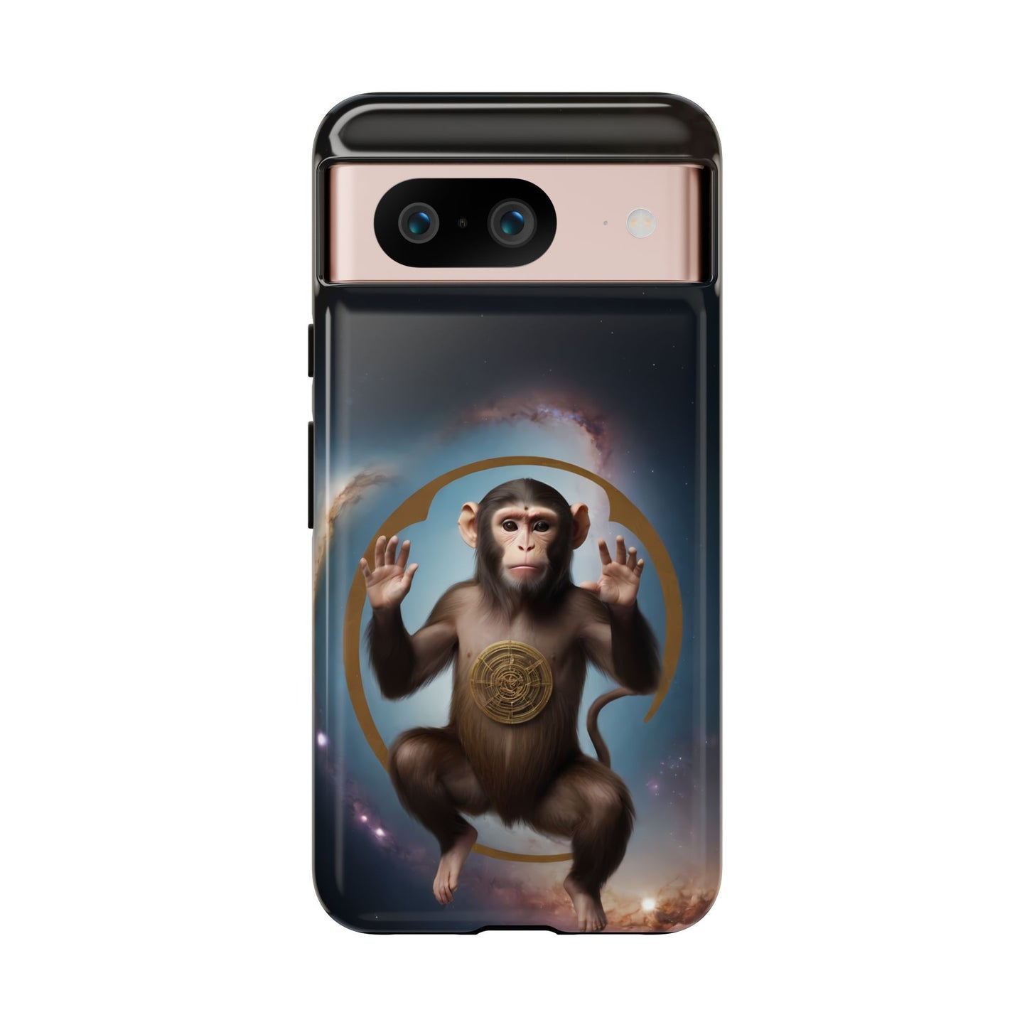 Chinese Zodiac Monkey Custom Phone Case for iPhone 8–16 Pro Max, Pixel 5–8 Pro, Galaxy S10–S24 Ultra - Designed by Thalia