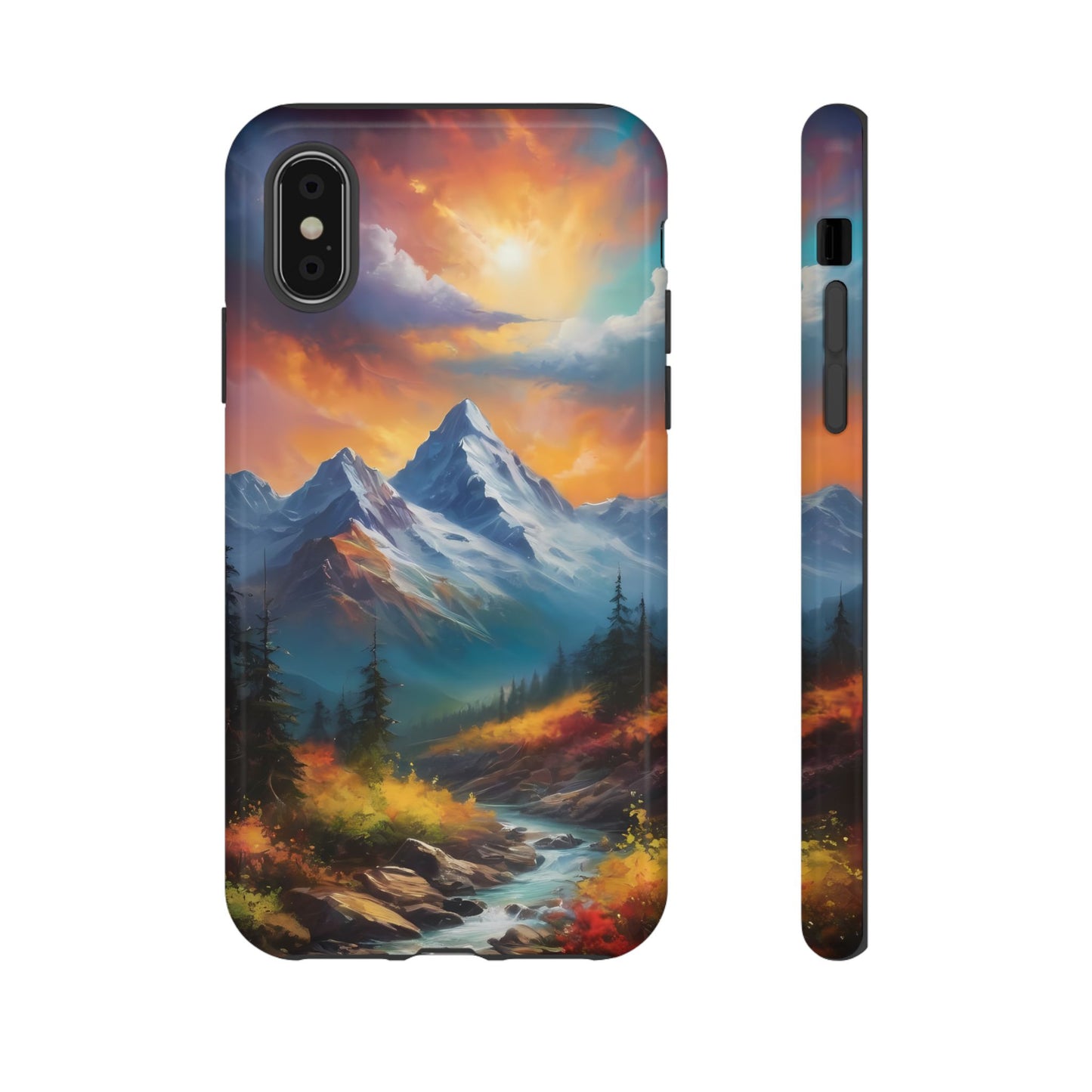 Mystic Mountains Phone Case for iPhone 8–16 Pro Max, Pixel 5–8 Pro, Galaxy S10–S24 Ultra - Designed by Thalia