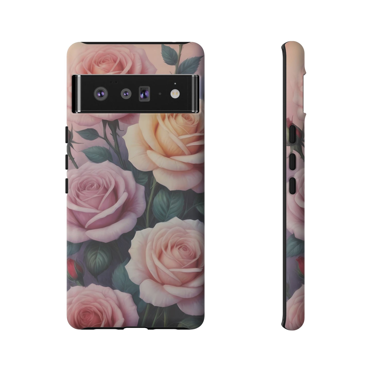 Bloom with Style - Roses Phone Case for iPhone 8–16 Pro Max, Pixel 5–8 Pro, Galaxy S10–S24 Ultra - Designed by Thalia