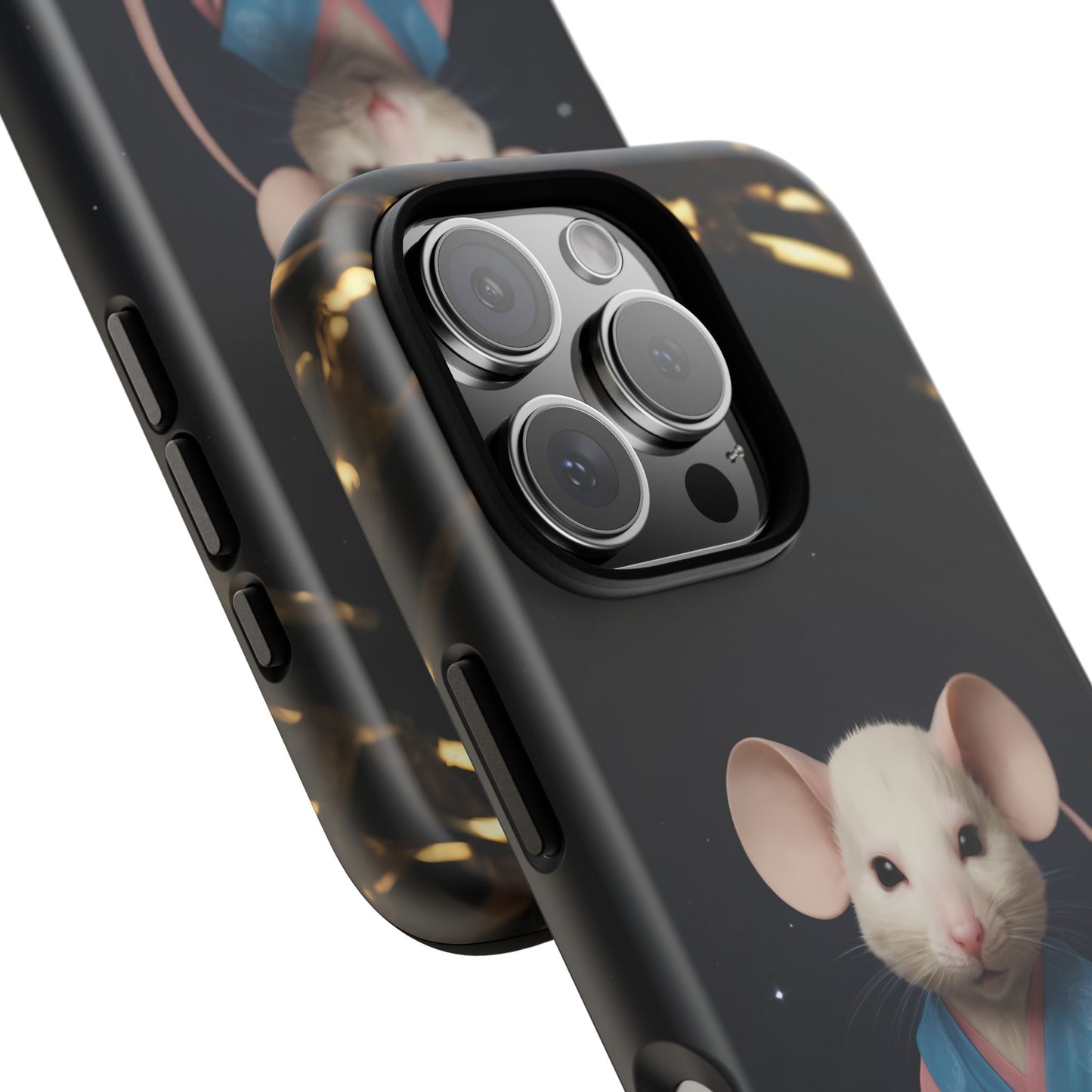 Chinese Zodiac Rat Phone Case for iPhone 8–16 Pro Max, iPhone 8 Plus–13 Mini, iPhone XS–XS Max, iPhone 11–14 Pro Max - Designed by Thalia