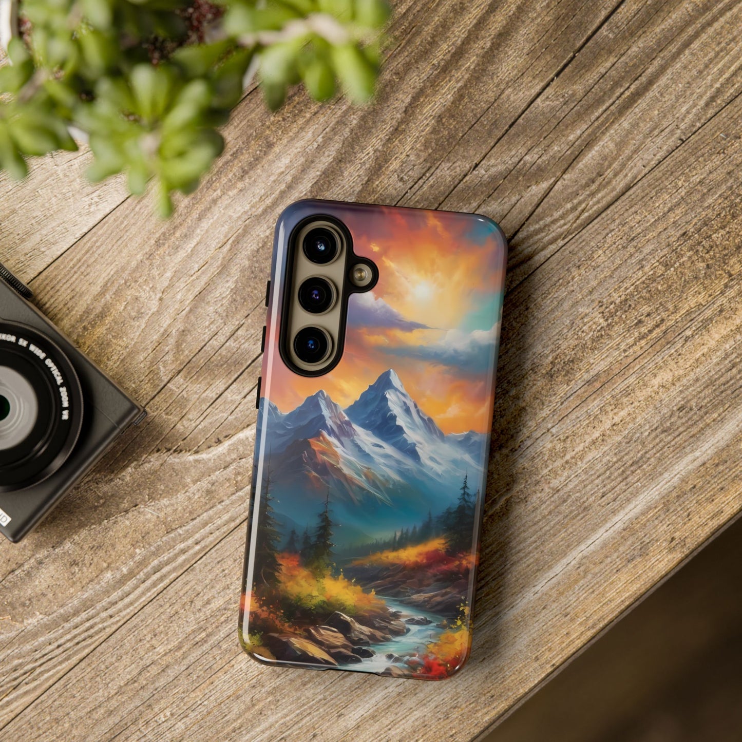 Mystic Mountains Phone Case for iPhone 8–16 Pro Max, Pixel 5–8 Pro, Galaxy S10–S24 Ultra - Designed by Thalia