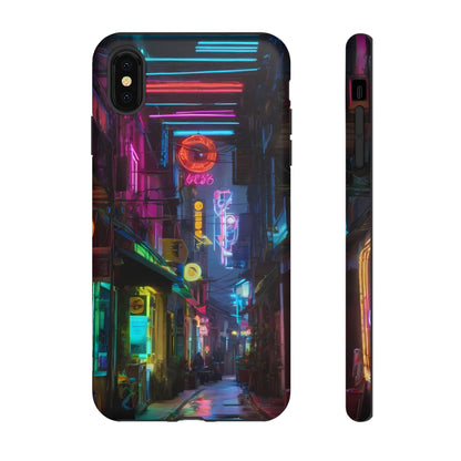 Electric Neon Phone Case for iPhone 8–16 Pro Max, iPhone 8 Plus–13 Mini, iPhone XS–XS Max, iPhone 11–14 Pro Max - Designed by Thalia