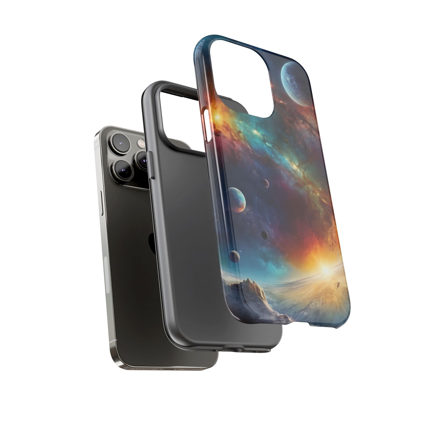 Cosmic Voyage Phone Case for iPhone 8–16 Pro Max, Pixel 5–8 Pro, Galaxy S10–S24 Ultra - Designed by Thalia