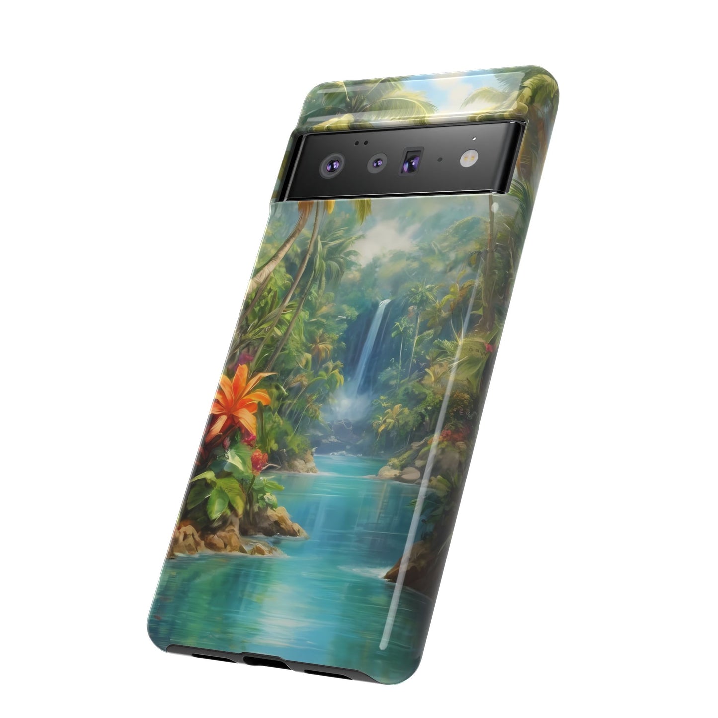 Tropical Paradise Phone Case for Google Pixel 8–Pixel 8 Pro, Pixel 7, Pixel 6 Pro, Pixel 6, Pixel 5 5G - Designed by Thalia