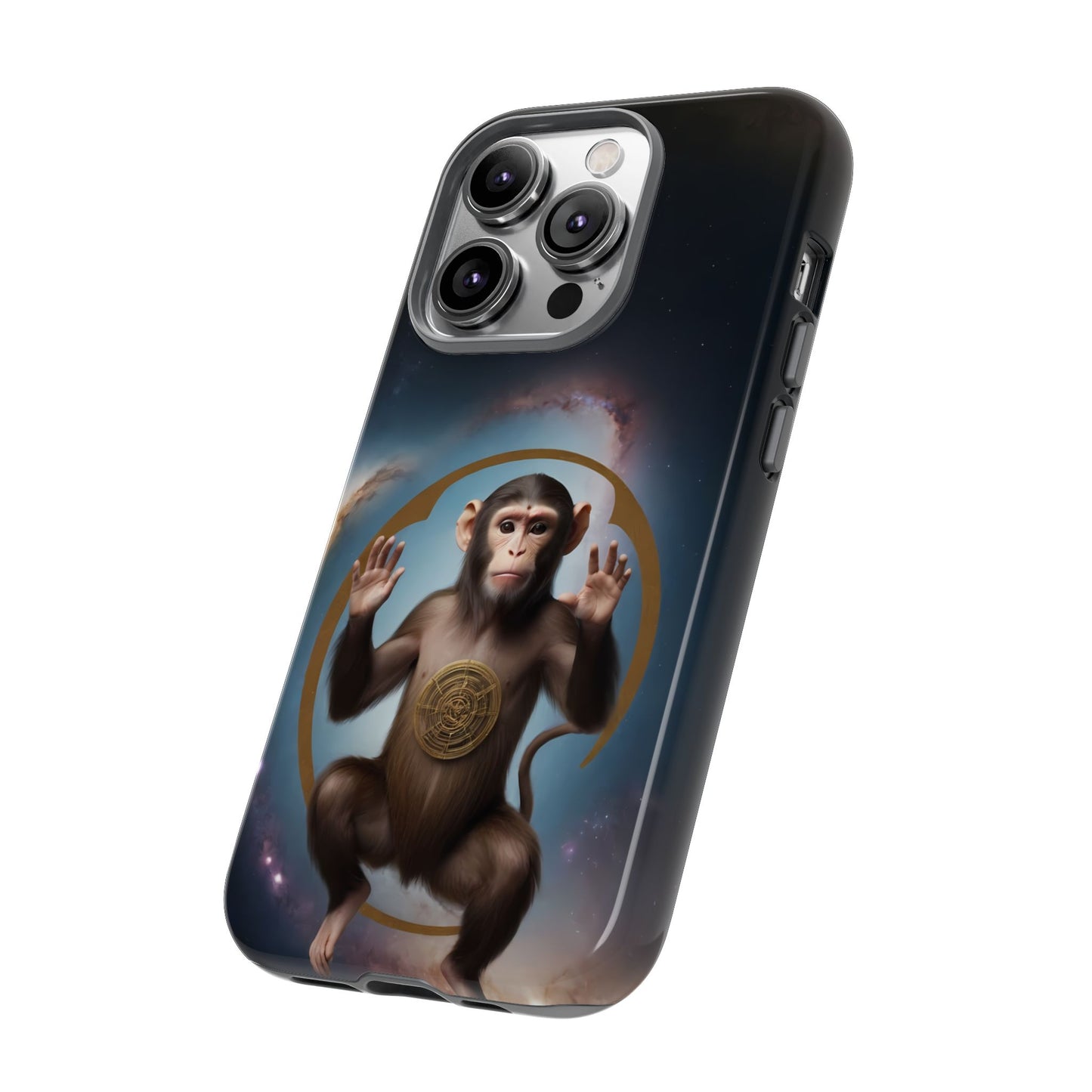 Chinese Zodiac Monkey Custom Phone Case for iPhone 8–16 Pro Max, Pixel 5–8 Pro, Galaxy S10–S24 Ultra - Designed by Thalia