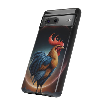 Chinese Zodiac Rooster Custom Phone Case for iPhone 8–16 Pro Max, Pixel 5–8 Pro, Galaxy S10–S24 Ultra - Designed by Thalia