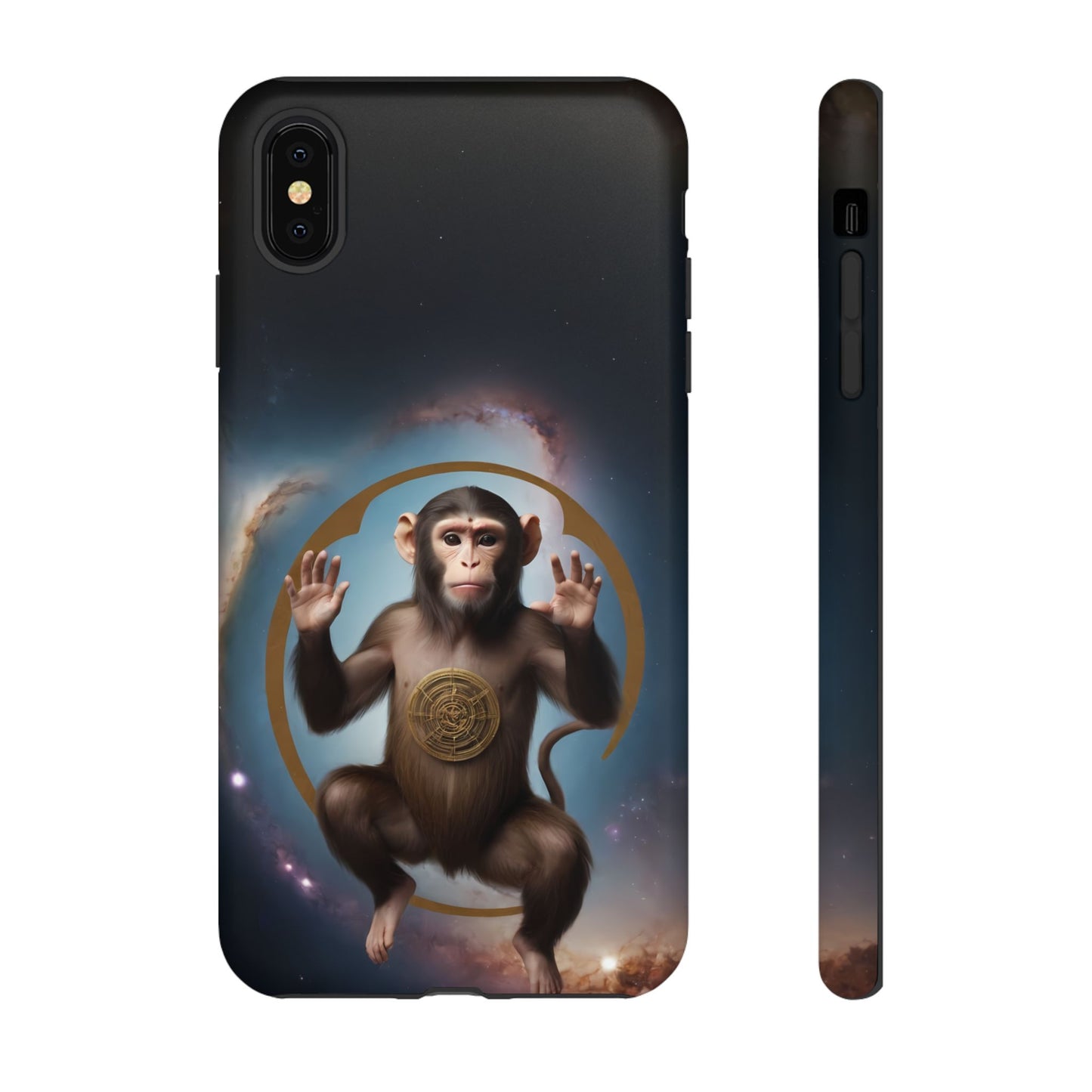 Chinese Zodiac Monkey Phone Case for iPhone 8–16 Pro Max, iPhone 8 Plus–13 Mini, iPhone XS–XS Max, iPhone 11–14 Pro Max - Designed by Thalia