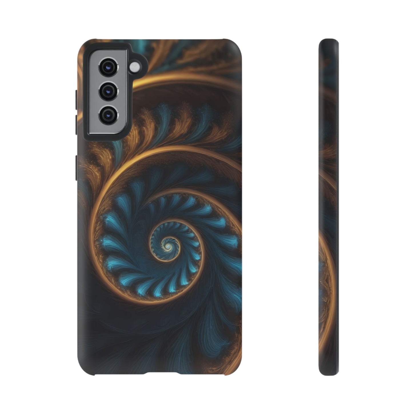 3D Fractal Custom Phone Case for Samsung Galaxy S10–S24 Ultra - Designed by Thalia