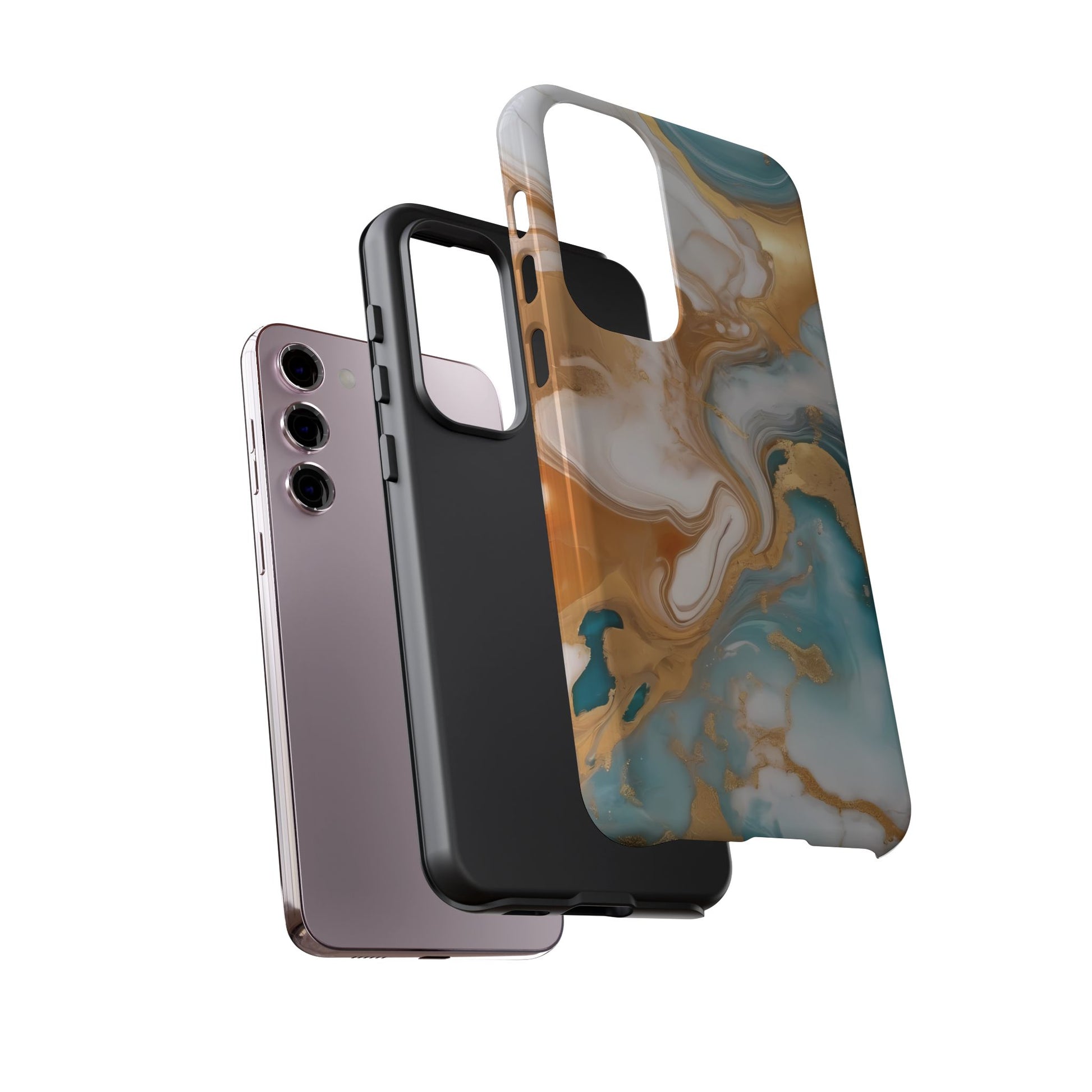 Marble Hues Phone Case for iPhone 8–16 Pro Max, Pixel 5–8 Pro, Galaxy S10–S24 Ultra - Designed by Thalia