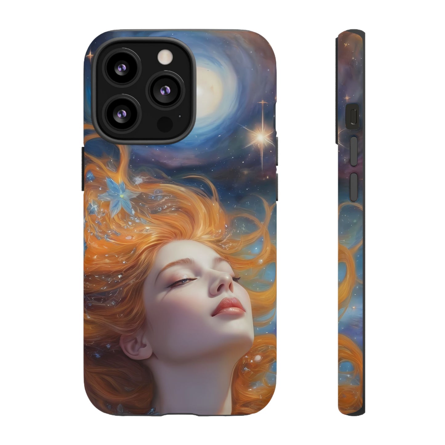 Celestial Dreams Custom Phone Case for iPhone 8–16 Pro Max, iPhone 8 Plus–13 Mini, iPhone XS–XS Max, iPhone 11–14 Pro Max - Designed by Thalia