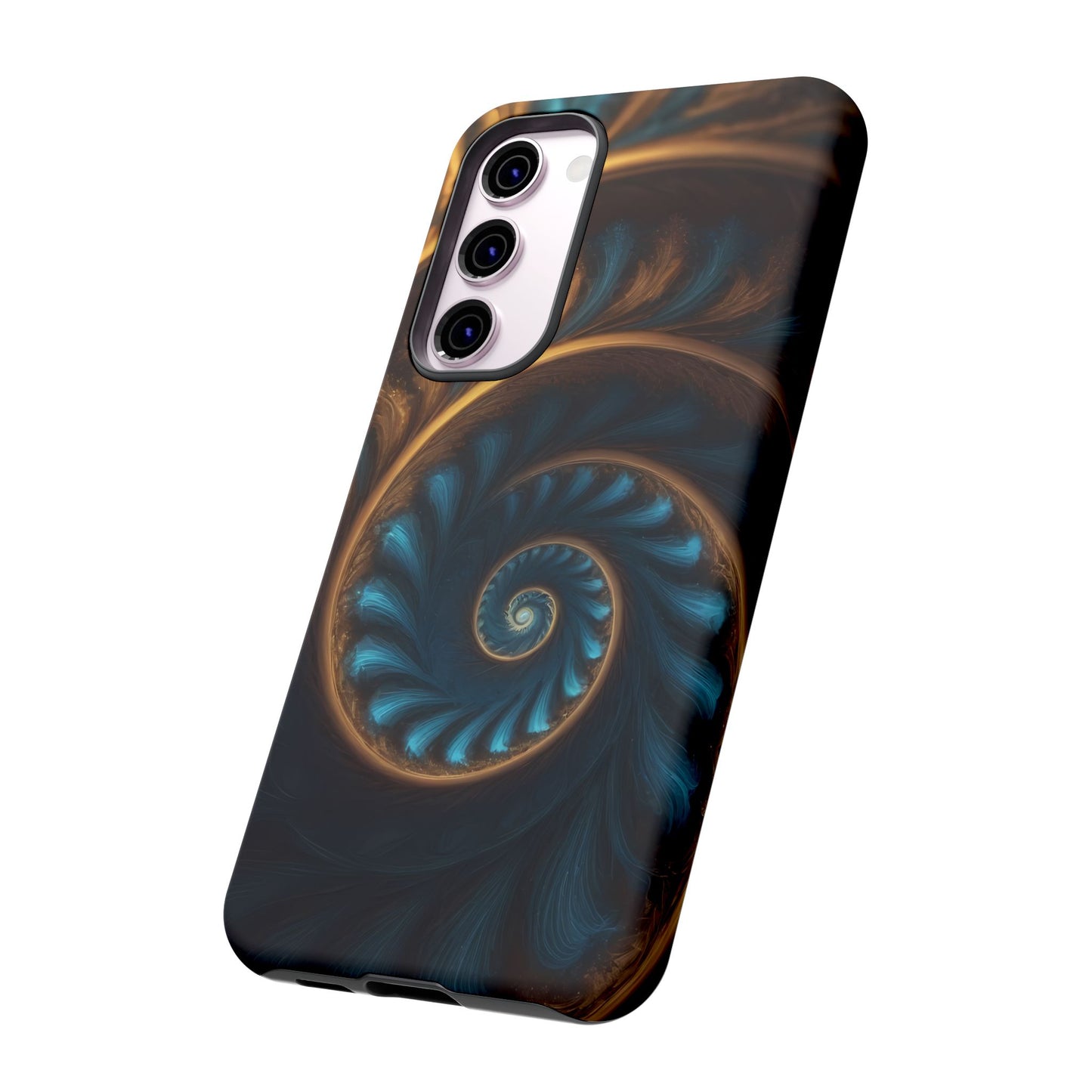 3D Fractal Phone Case for iPhone 8–16 Pro Max, Pixel 5–8 Pro, Galaxy S10–S24 Ultra - Designed by Thalia