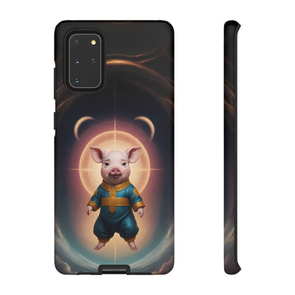 Chinese Zodiac Pig Custom Phone Case for iPhone 8–16 Pro Max, Pixel 5–8 Pro, Galaxy S10–S24 Ultra - Designed by Thalia