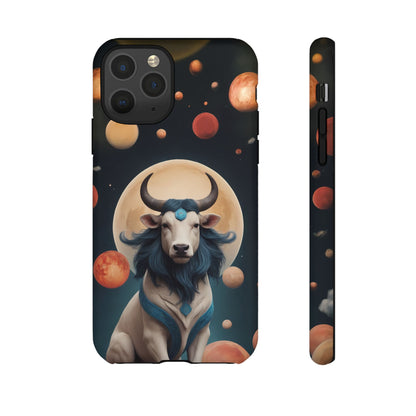 Chinese Zodiac Ox Phone Case for iPhone 8–16 Pro Max, iPhone 8 Plus–13 Mini, iPhone XS–XS Max, iPhone 11–14 Pro Max - Designed by Thalia