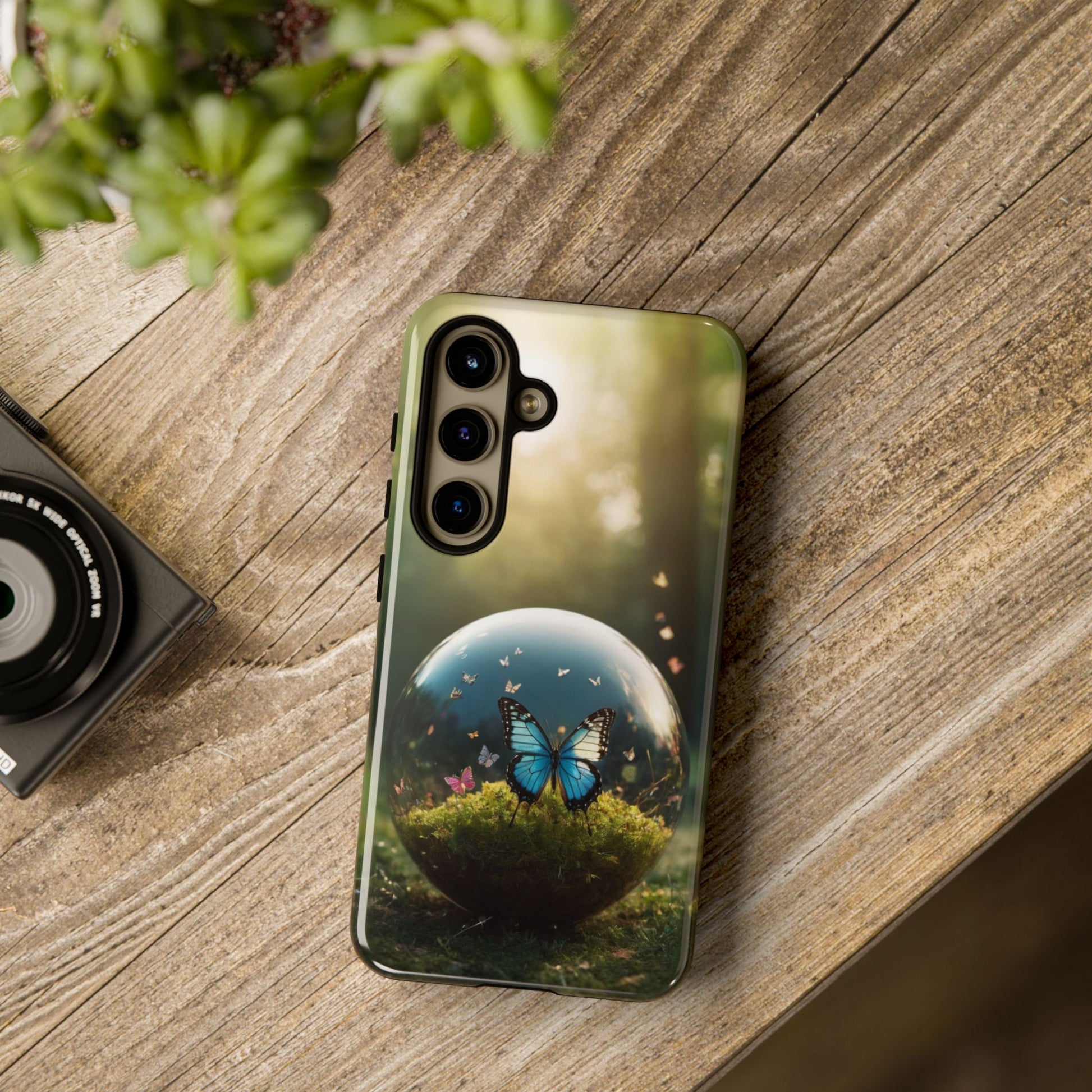 Butterfly Ball Custom Phone Case for Samsung Galaxy S10–S24 Ultra – Stylish, Unique & UV Protected - Designed by Thalia