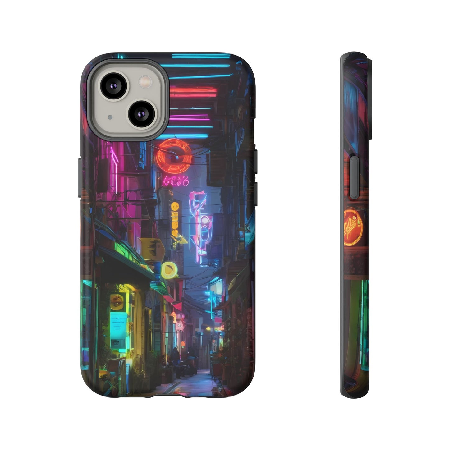 Electric Neon Phone Case for iPhone 8–16 Pro Max, iPhone 8 Plus–13 Mini, iPhone XS–XS Max, iPhone 11–14 Pro Max - Designed by Thalia