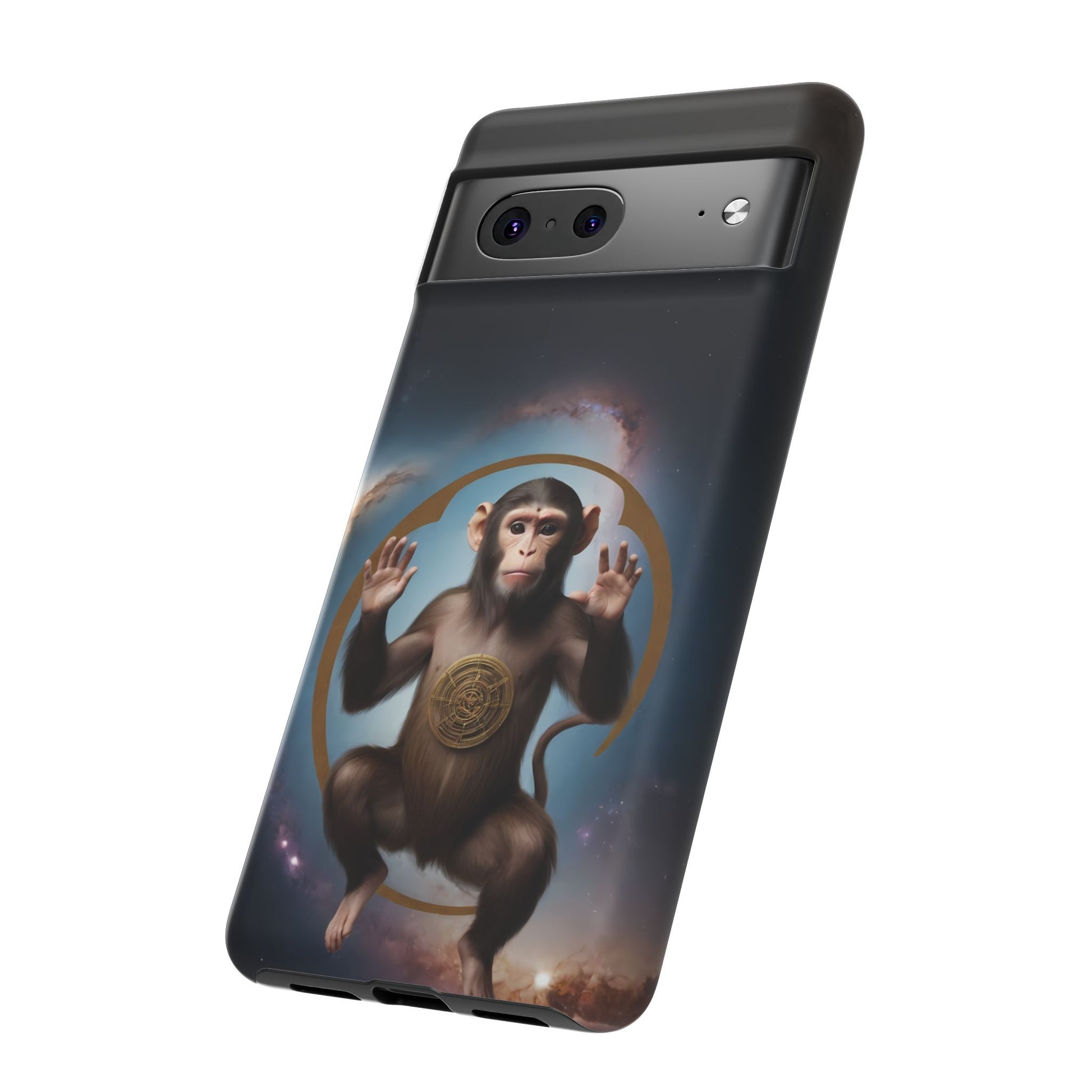 Chinese Zodiac Monkey Custom Phone Case for iPhone 8–16 Pro Max, Pixel 5–8 Pro, Galaxy S10–S24 Ultra - Designed by Thalia